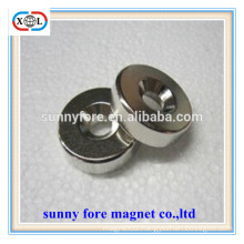 round nickel cadmium magnets with countersunk hole